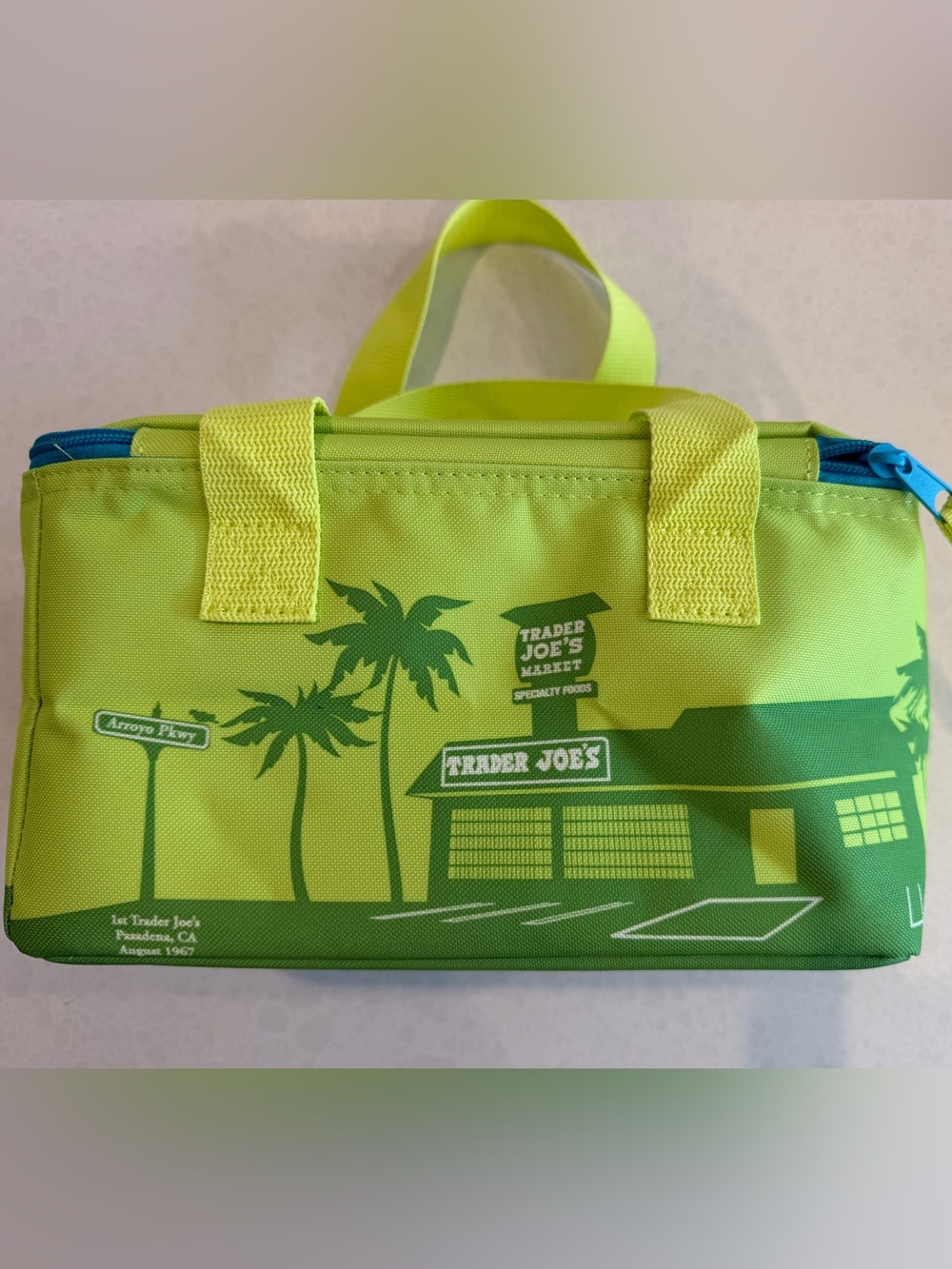 Trader Joe's Green Insulated Grocery Tote Bag
